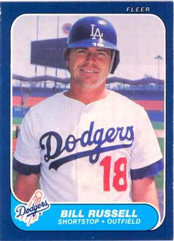 #142 Bill Russell - Los Angeles Dodgers - 1986 Fleer Baseball