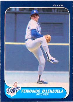 #145 Fernando Valenzuela - Los Angeles Dodgers - 1986 Fleer Baseball