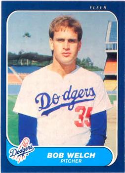 #146 Bob Welch - Los Angeles Dodgers - 1986 Fleer Baseball