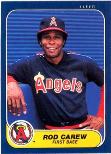 #151 Rod Carew - California Angels - 1986 Fleer Baseball