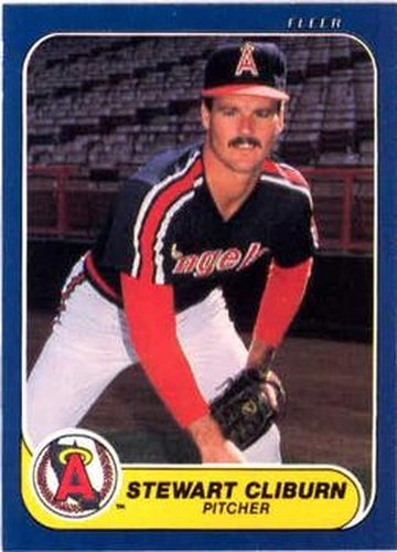 #152 Stewart Cliburn - California Angels - 1986 Fleer Baseball