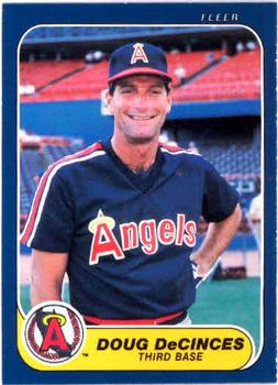 #153 Doug DeCinces - California Angels - 1986 Fleer Baseball