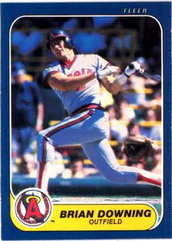 #154 Brian Downing - California Angels - 1986 Fleer Baseball