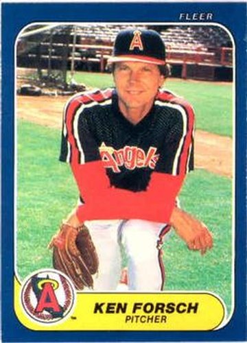 #155 Ken Forsch - California Angels - 1986 Fleer Baseball