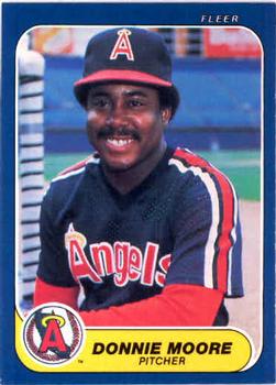 #164 Donnie Moore - California Angels - 1986 Fleer Baseball