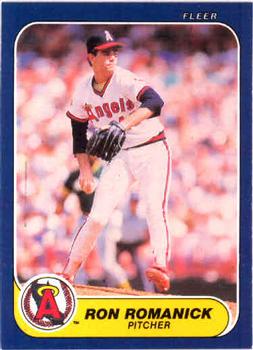 #166 Ron Romanick - California Angels - 1986 Fleer Baseball
