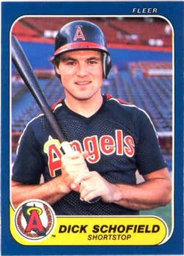 #167 Dick Schofield - California Angels - 1986 Fleer Baseball