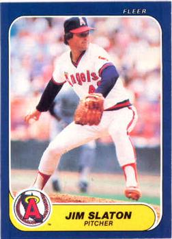 #169 Jim Slaton - California Angels - 1986 Fleer Baseball