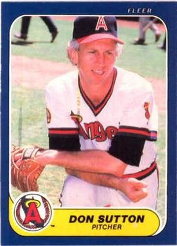 #170 Don Sutton - California Angels - 1986 Fleer Baseball