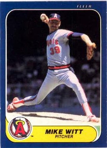 #171 Mike Witt - California Angels - 1986 Fleer Baseball