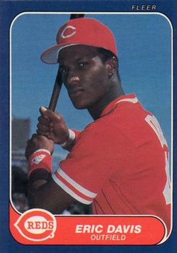 #175 Eric Davis - Cincinnati Reds - 1986 Fleer Baseball