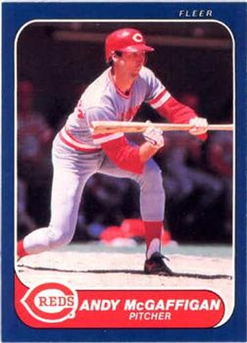 #181 Andy McGaffigan - Cincinnati Reds - 1986 Fleer Baseball