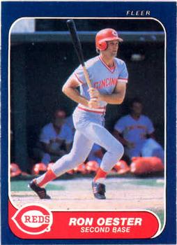 #183 Ron Oester - Cincinnati Reds - 1986 Fleer Baseball