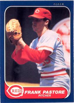 #185 Frank Pastore - Cincinnati Reds - 1986 Fleer Baseball