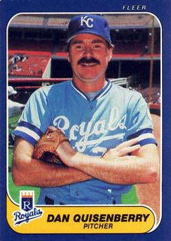 #18 Dan Quisenberry - Kansas City Royals - 1986 Fleer Baseball