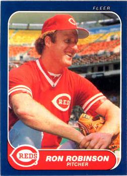 #190 Ron Robinson - Cincinnati Reds - 1986 Fleer Baseball