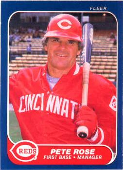#191 Pete Rose - Cincinnati Reds - 1986 Fleer Baseball