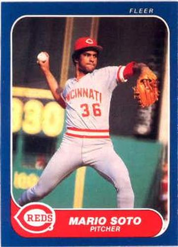 #192 Mario Soto - Cincinnati Reds - 1986 Fleer Baseball