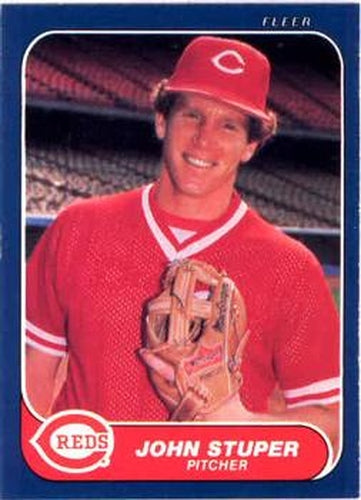 #193 John Stuper - Cincinnati Reds - 1986 Fleer Baseball