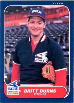 #200 Britt Burns - Chicago White Sox - 1986 Fleer Baseball