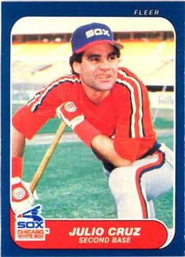 #201 Julio Cruz - Chicago White Sox - 1986 Fleer Baseball