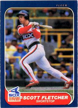 #205 Scott Fletcher - Chicago White Sox - 1986 Fleer Baseball
