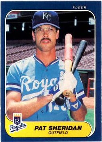 #20 Pat Sheridan - Kansas City Royals - 1986 Fleer Baseball