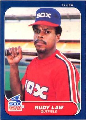 #211 Rudy Law - Chicago White Sox - 1986 Fleer Baseball