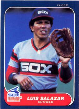 #215 Luis Salazar - Chicago White Sox - 1986 Fleer Baseball