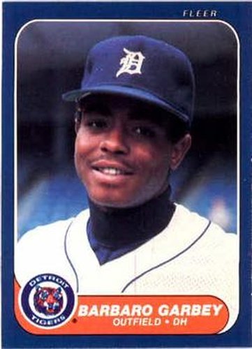 #225 Barbaro Garbey - Detroit Tigers - 1986 Fleer Baseball