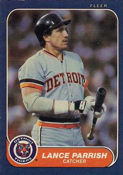 #234 Lance Parrish - Detroit Tigers - 1986 Fleer Baseball