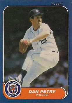 #235 Dan Petry - Detroit Tigers - 1986 Fleer Baseball