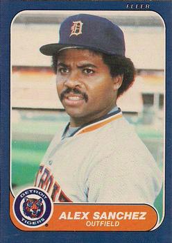 #236 Alex Sanchez - Detroit Tigers - 1986 Fleer Baseball