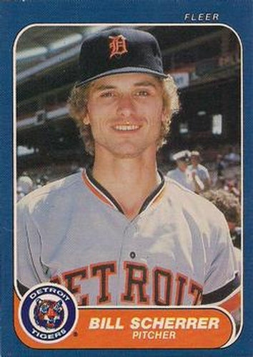 #237 Bill Scherrer - Detroit Tigers - 1986 Fleer Baseball