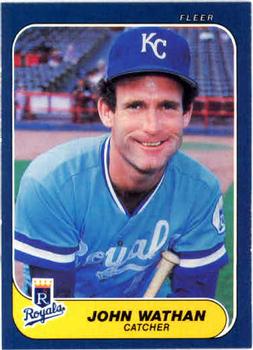 #23 John Wathan - Kansas City Royals - 1986 Fleer Baseball