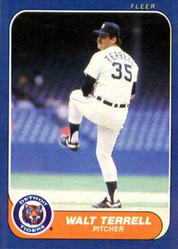 #240 Walt Terrell - Detroit Tigers - 1986 Fleer Baseball