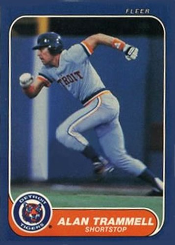 #241 Alan Trammell - Detroit Tigers - 1986 Fleer Baseball