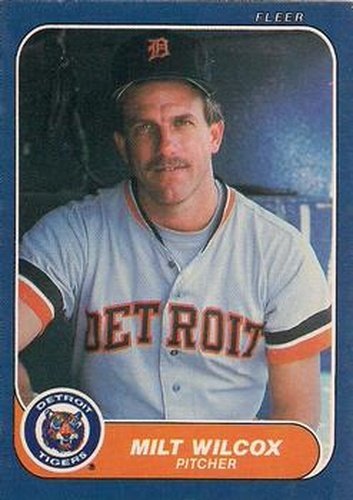 #243 Milt Wilcox - Detroit Tigers - 1986 Fleer Baseball