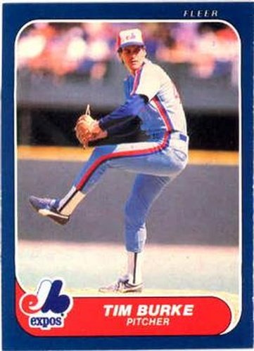 #245 Tim Burke - Montreal Expos - 1986 Fleer Baseball
