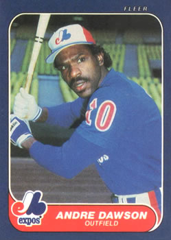 #246 Andre Dawson - Montreal Expos - 1986 Fleer Baseball