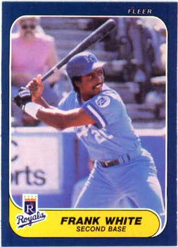 #24 Frank White - Kansas City Royals - 1986 Fleer Baseball