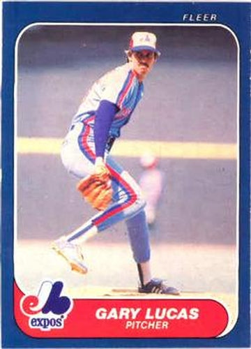 #254 Gary Lucas - Montreal Expos - 1986 Fleer Baseball