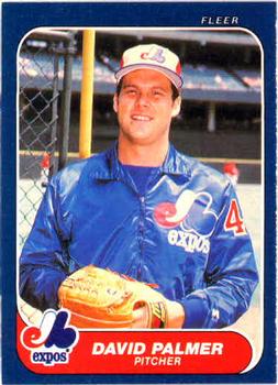 #255 David Palmer - Montreal Expos - 1986 Fleer Baseball