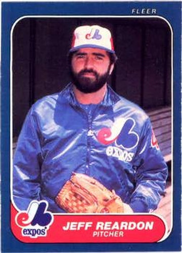 #257 Jeff Reardon - Montreal Expos - 1986 Fleer Baseball