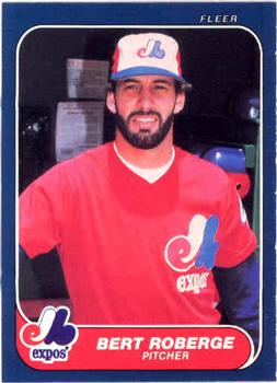 #258 Bert Roberge - Montreal Expos - 1986 Fleer Baseball