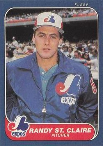 #261 Randy St. Claire - Montreal Expos - 1986 Fleer Baseball