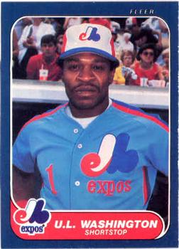#264 U.L. Washington - Montreal Expos - 1986 Fleer Baseball
