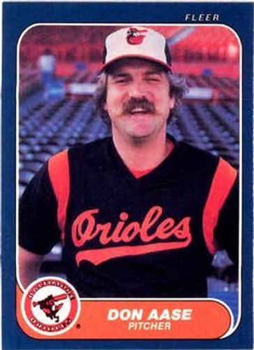 #268 Don Aase - Baltimore Orioles - 1986 Fleer Baseball