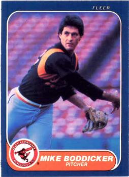 #269 Mike Boddicker - Baltimore Orioles - 1986 Fleer Baseball