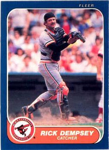 #272 Rick Dempsey - Baltimore Orioles - 1986 Fleer Baseball